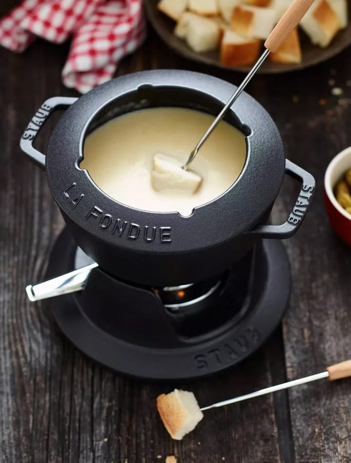 Staub fondueset 1,1 l, svart STAUB