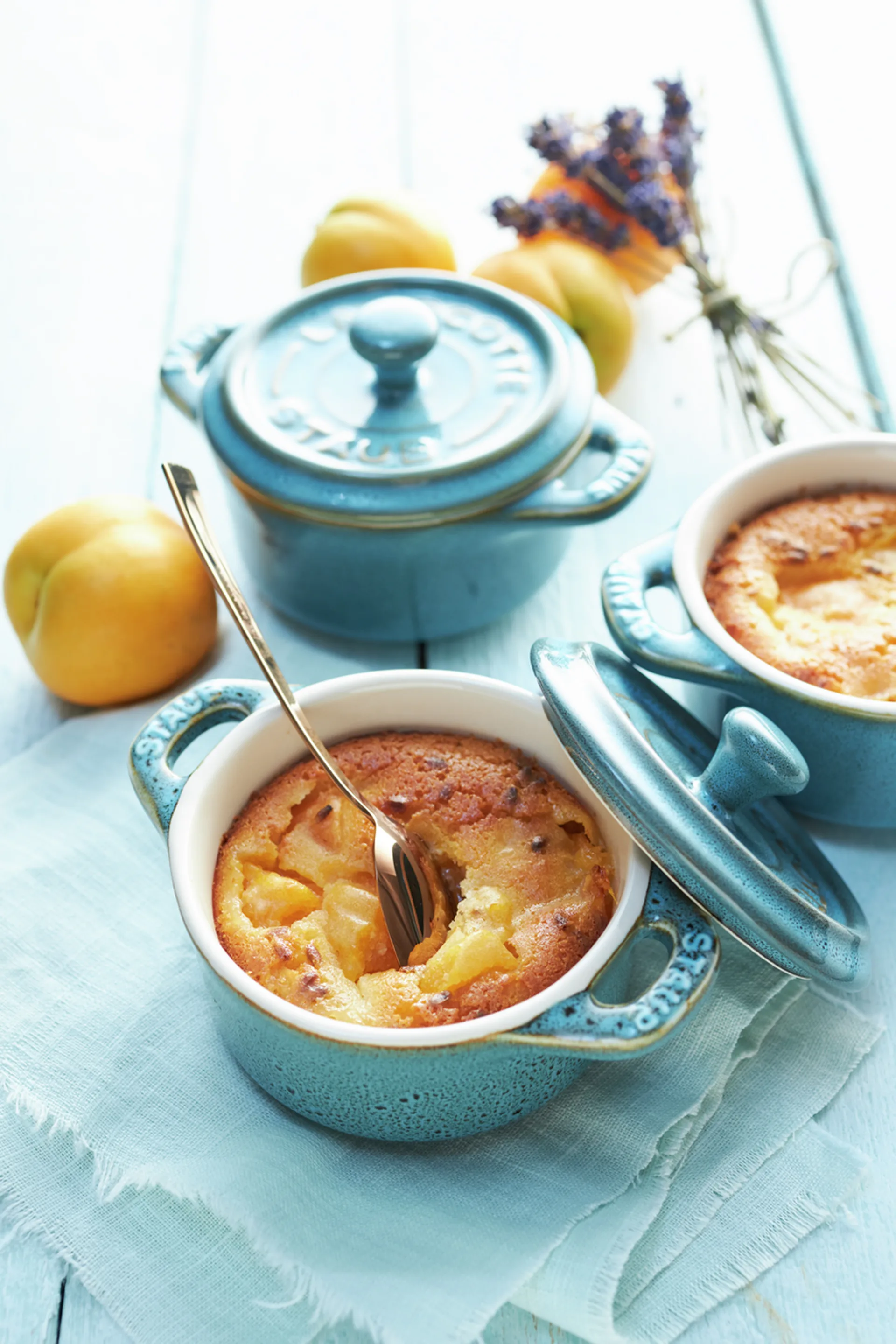 Staub grytset mini Ø10 cm 4-pack, Antik turkos STAUB