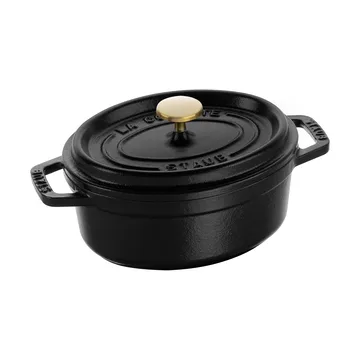 Staub La Cocotte oval gryta gjutjärn 0,6 L - Svart - STAUB