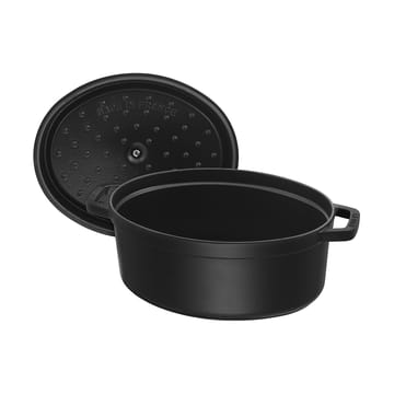 Staub La Cocotte oval gryta gjutjärn 0,6 L - Svart - STAUB