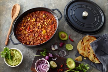 Staub La Cocotte oval gryta gjutjärn 1 L - Svart - STAUB