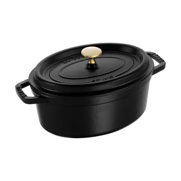 Staub La Cocotte oval gryta gjutjärn 2,35 L - Svart - STAUB
