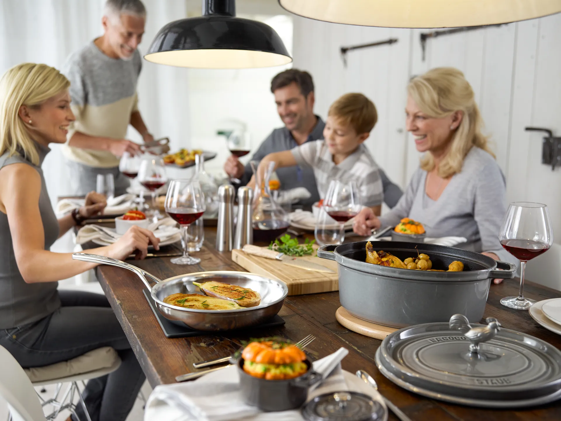 Staub La Cocotte oval gryta gjutjärn 3,2 L, Grafitgrå STAUB