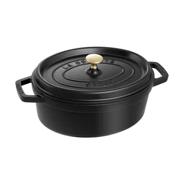 Staub La Cocotte oval gryta gjutjärn 3,2 L - Svart - STAUB