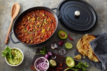 Staub La Cocotte oval gryta gjutjärn 3,2 L - Svart - STAUB