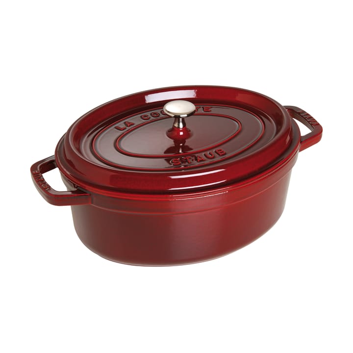 Staub La Cocotte oval gryta gjutjärn 4,2 L - Grenadinröd - STAUB