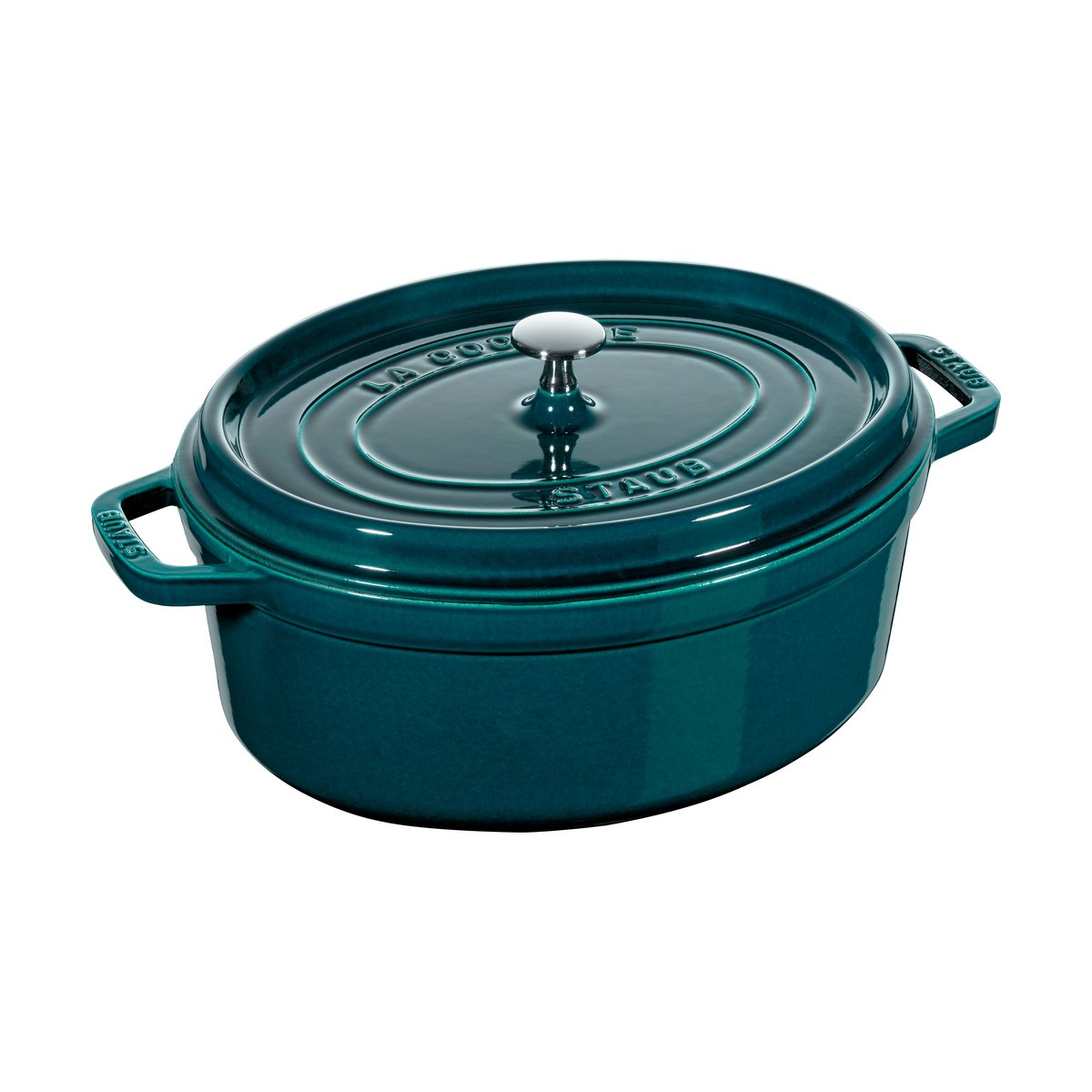 Staub La Cocotte oval gryta gjutjärn 8 L La Mer | Skandinavisk Design | Grytor | Blå