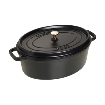 Staub La Cocotte oval gryta gjutjärn 8 L - Svart - STAUB