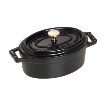 Staub La Cocotte oval minigryta gjutjärn 0,25 L - Svart - STAUB