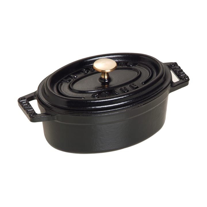 Staub La Cocotte oval minigryta gjutjärn 0,25 L - Svart - STAUB