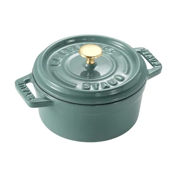 Staub La Cocotte rund gryta gjutjärn 0,25 L - Eukalyptus - STAUB