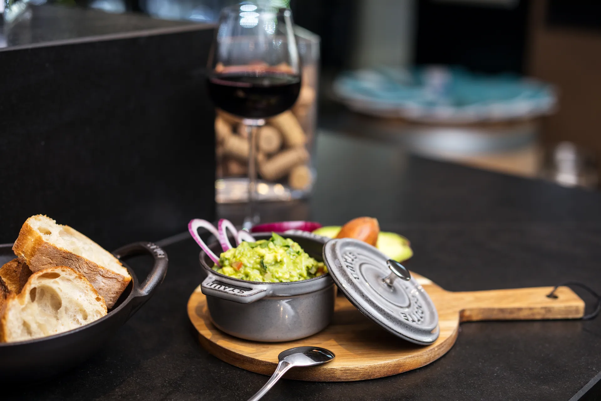 Staub La Cocotte rund gryta gjutjärn 0,25 L, Grafitgrå STAUB