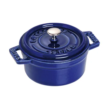 Staub La Cocotte rund gryta gjutjärn 0,25 L - Mörkblå - STAUB