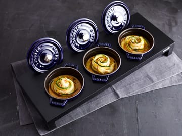 Staub La Cocotte rund gryta gjutjärn 0,25 L - Mörkblå - STAUB