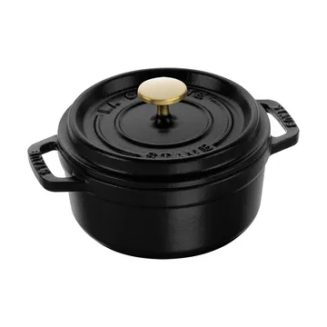 Staub La Cocotte rund gryta gjutjärn 0,4 L - Svart - STAUB