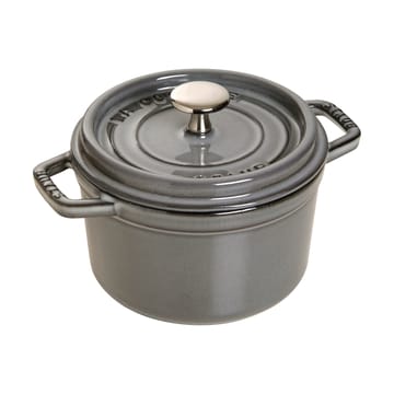 Staub La Cocotte rund gryta gjutjärn 0,8 L - Grafitgrå - STAUB