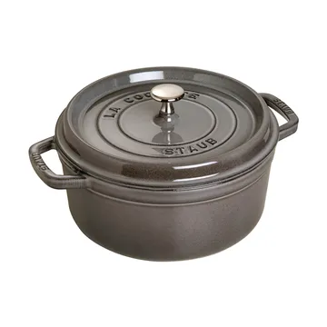Staub La Cocotte rund gryta gjutjärn 1,7 L - Grafitgrå - STAUB
