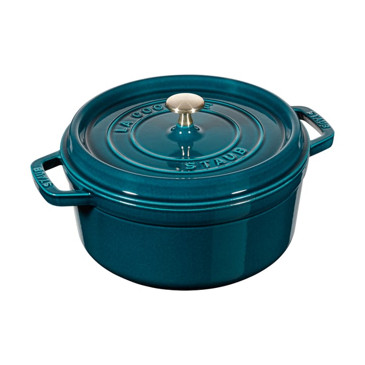 Staub La Cocotte rund gryta gjutjärn 2,2 L - La Mer - STAUB