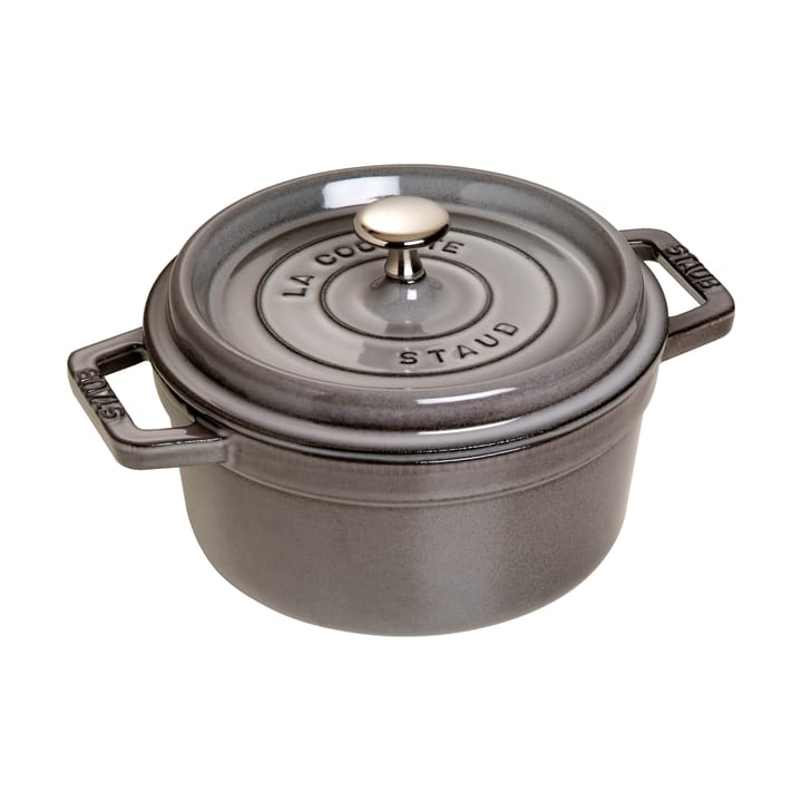 Staub La Cocotte rund gryta gjutjärn 2,6 L - Grafitgrå - STAUB