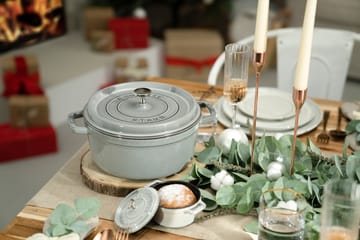 Staub La Cocotte rund gryta gjutjärn 2,6 L - Grafitgrå - STAUB