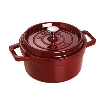Staub La Cocotte rund gryta gjutjärn 2,6 L - Grenadinröd - STAUB