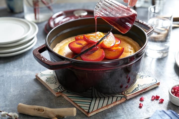Staub La Cocotte rund gryta gjutjärn 2,6 L, Grenadinröd STAUB