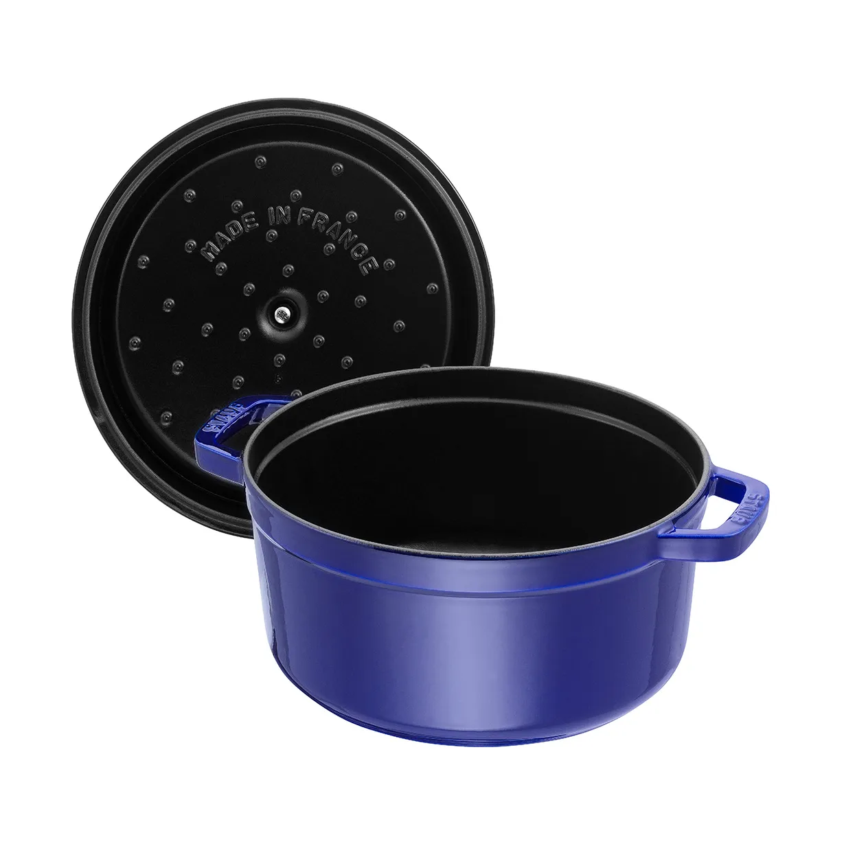 Staub La Cocotte rund gryta gjutjärn 2,6 L, Mörkblå STAUB