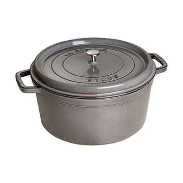 Staub La Cocotte rund gryta gjutjärn 8,4 L - Grafitgrå - STAUB
