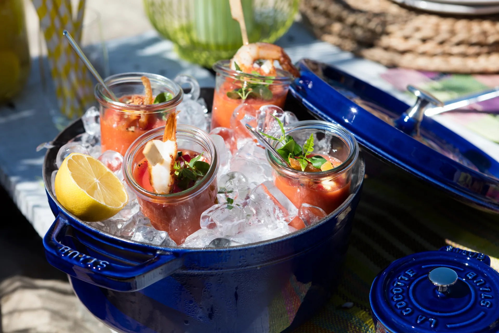 Staub La Cocotte rund gryta gjutjärn 8,4 L, Mörkblå STAUB