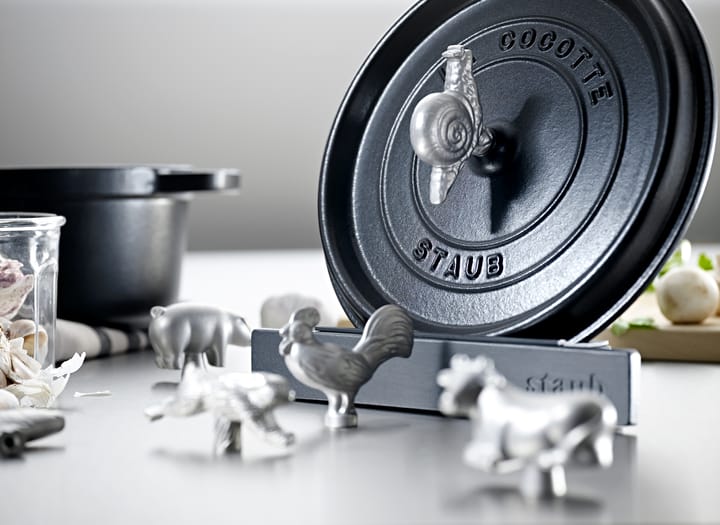 Staub lockhållare gjutjärn-silikon, Svart STAUB