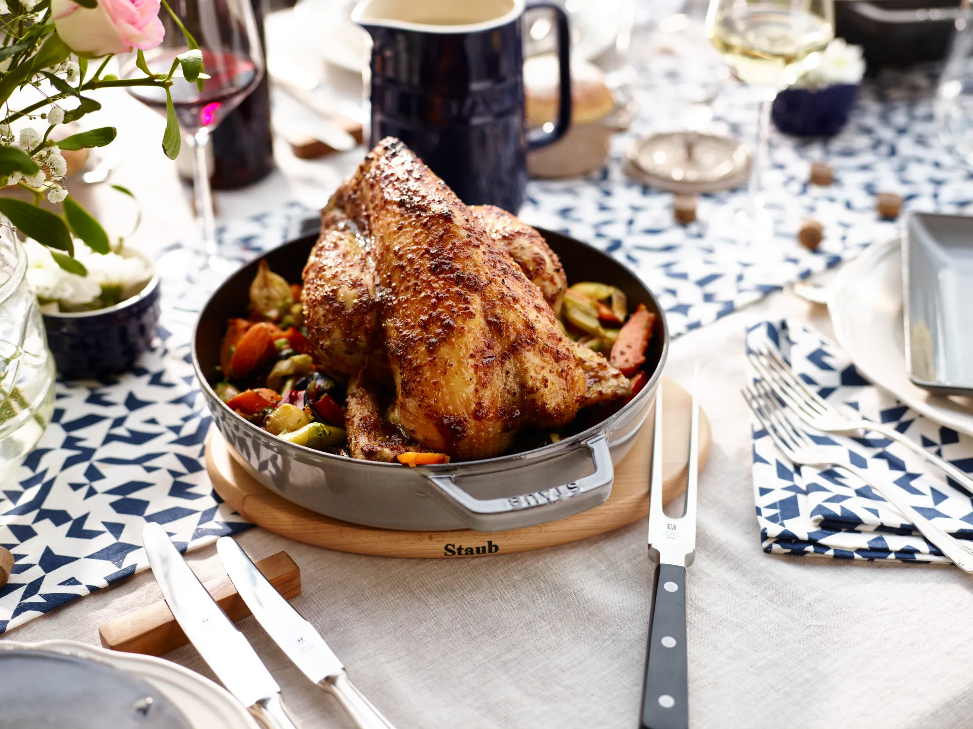 Staub magnetiskt grytunderlägg oval bok, 15 cm STAUB