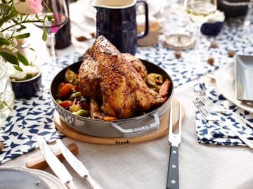 Staub magnetiskt grytunderlägg oval bok - 15 cm - STAUB