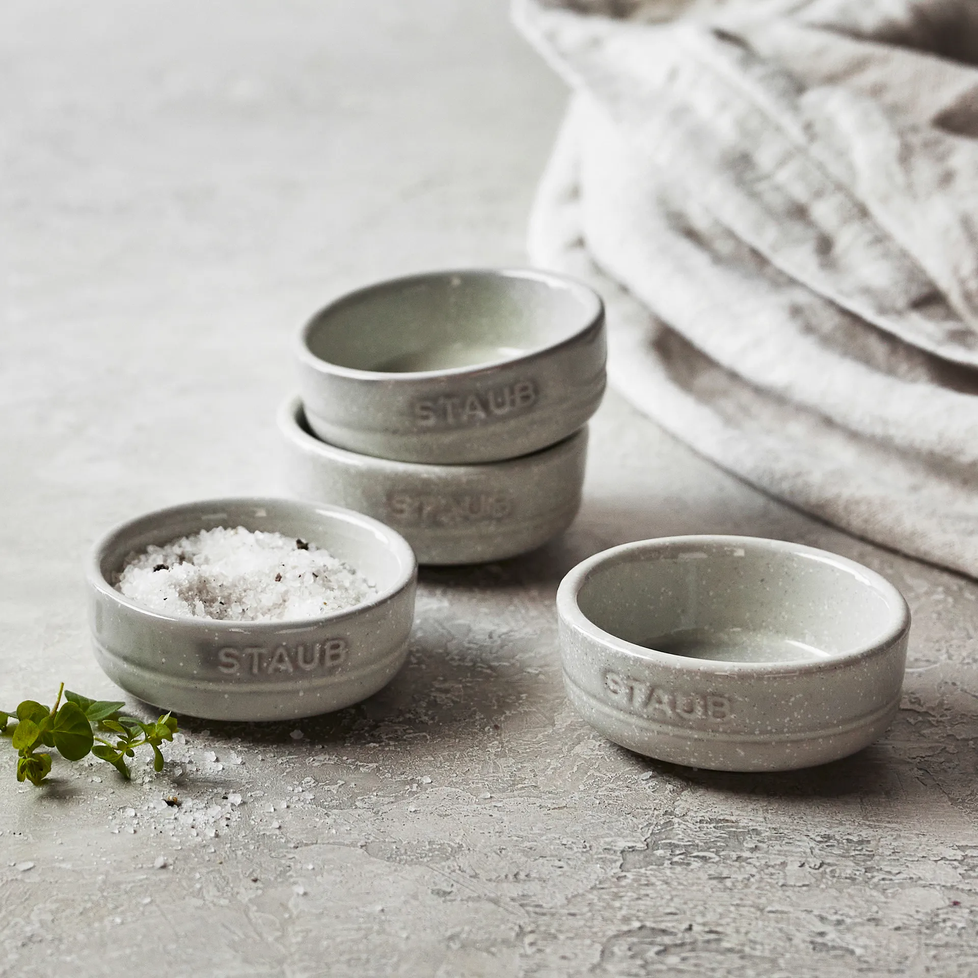 Staub New White Truffle mini skål 4-pack, Ø5 cm STAUB