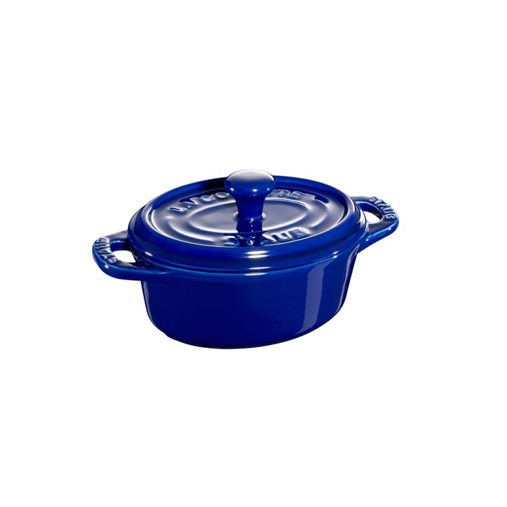 Staub oval minigryta 0,2 l - blå - STAUB