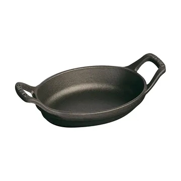 Staub oval ugnsform gjutjärn 15 cm - Svart - STAUB