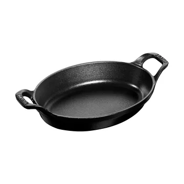 Staub oval ugnsform gjutjärn 21 cm - Svart - STAUB