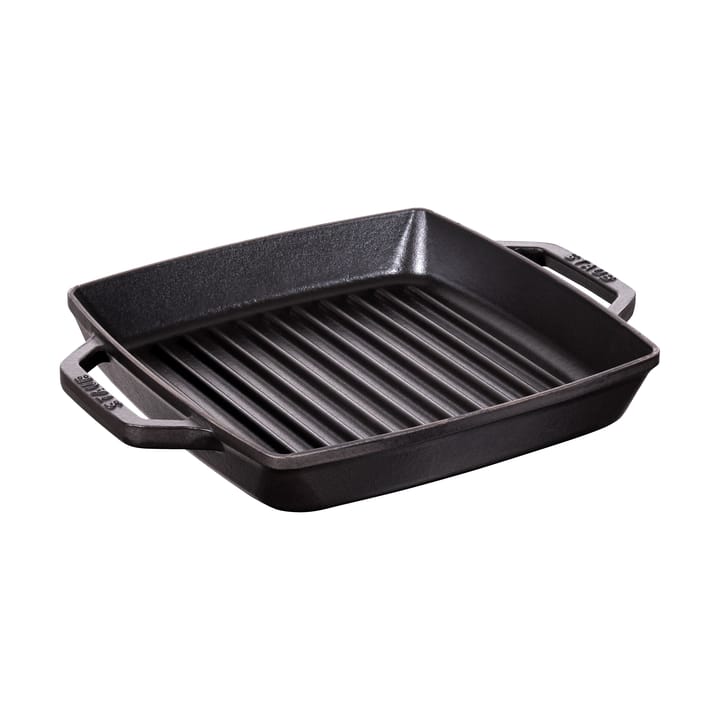 Staub Pure grillpanna gjutjärn kvadratisk svart - 23 cm - STAUB