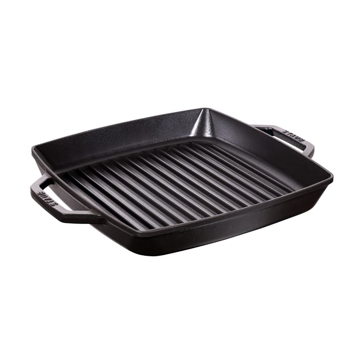 Staub Pure grillpanna gjutjärn kvadratisk svart - 28 cm - STAUB