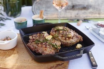 Staub Pure grillpanna gjutjärn kvadratisk svart - 28 cm - STAUB