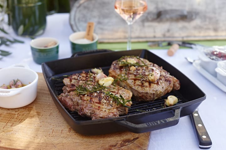 Staub Pure grillpanna gjutjärn kvadratisk svart, 28 cm STAUB