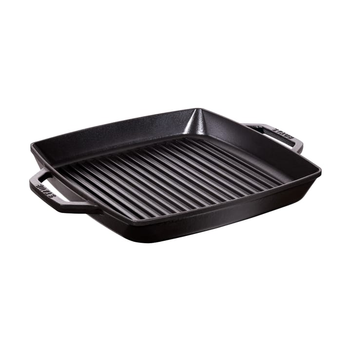 Staub Pure grillpanna gjutjärn kvadratisk svart - 33 cm - STAUB