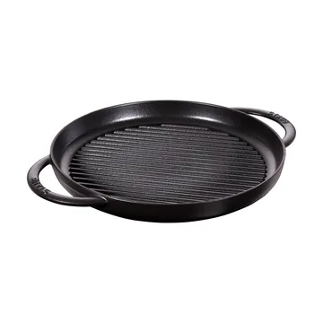 Staub Pure grillpanna gjutjärn rund svart - Ø30 cm - STAUB