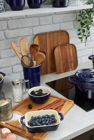 Staub rektangulär ugnsform 14x11 cm - blå - STAUB