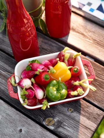 Staub rektangulär ugnsform 14x11 cm - röd - STAUB
