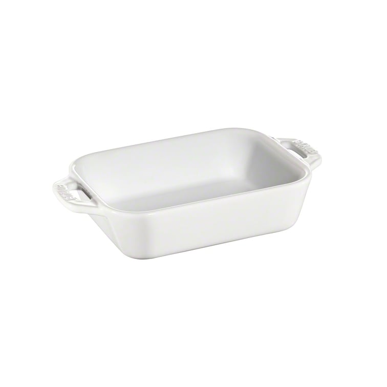 Staub rektangulär ugnsform 14x11 cm vit | Skandinavisk Design | Ugnsformar | Vit