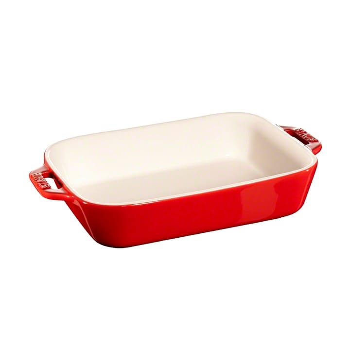 Staub rektangulär ugnsform 20 x 16 cm - röd - STAUB