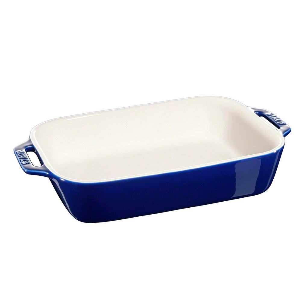 Staub rektangulär ugnsform 27 x 20 cm blå | Skandinavisk Design | Ugnsformar | Blå