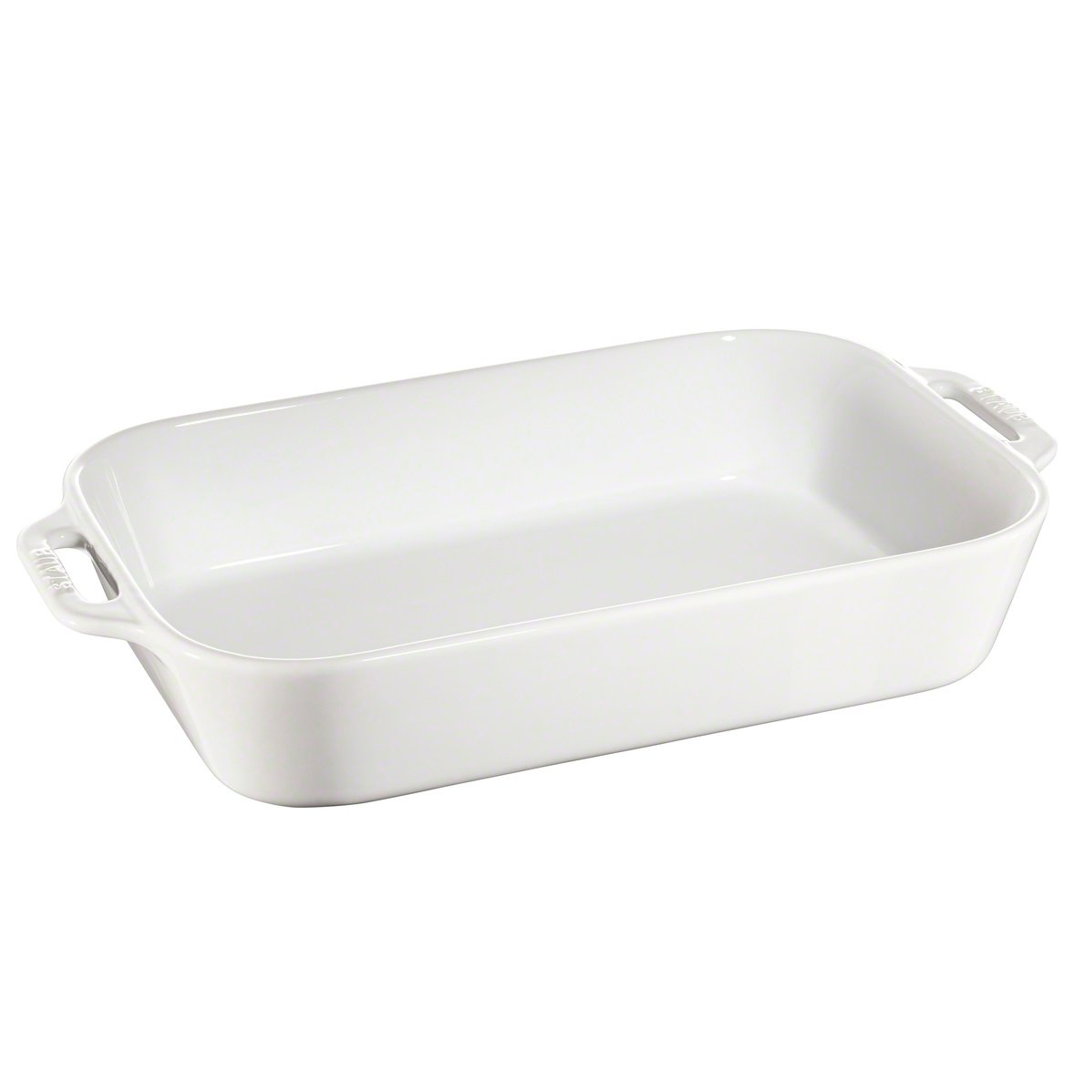 Staub rektangulär ugnsform 34 x 24 cm vit | Skandinavisk Design | Ugnsformar | Vit