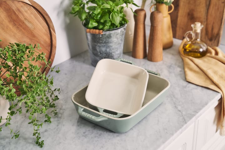 Staub rektangulär ugnsformsset 2 delar, Eukalyptus STAUB