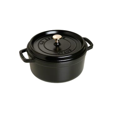 Staub rund gryta i gjutjärn 3,8 l - svart - STAUB